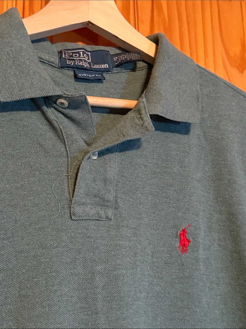 Polo Ralph Lauren Mens Pine Green Short Sleeve Polo Shirt Size L